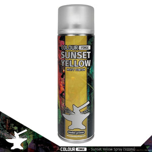 Colour Forge Spray: Sunset Yellow (500ml) Paints Colour Forge Hobby Supplies