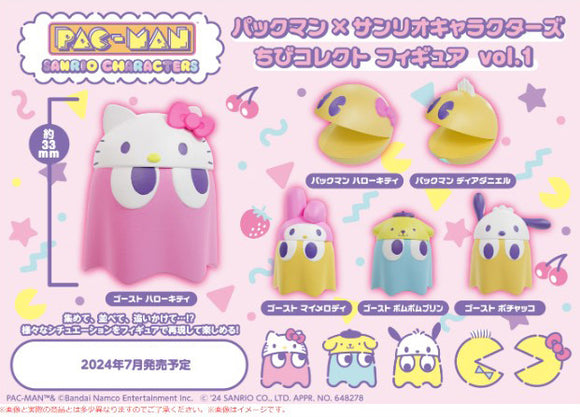 Pac-man x Sanrio Chibi Collector's Figure Volume 1 Blind Box Toys JBK International   