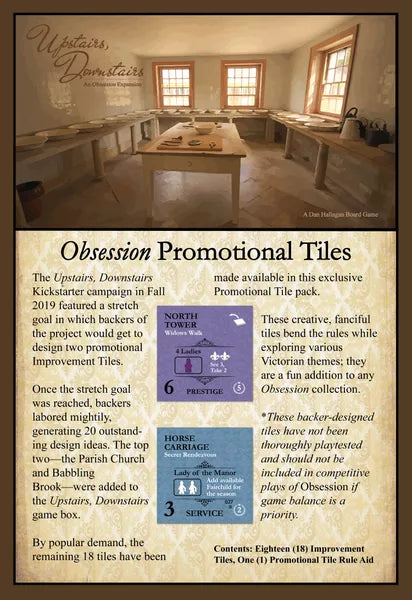 Obsession: Promotional Tiles Board Games Kayenta Publishing   