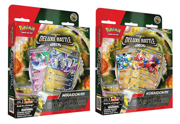 Pokemon TCG Deluxe Battle Decks: Miraidon ex and Koraidon ex (2 options) Trading Card Games Pokemon USA   