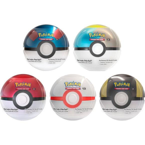 Pokemon Pokeball Tin 2024 Q4 (5 options) Trading Card Games Pokemon USA   