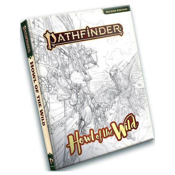 Pathfinder 2E Howl of the Wild - Sketch Cover Role Playing Games Paizo   