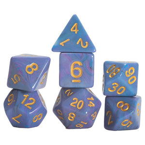 Sirius 7ct Polyhedral Dice: Blue Unicorn