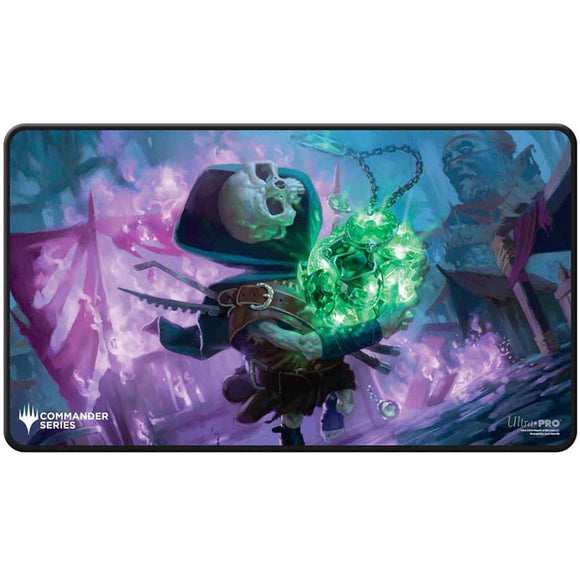 MTG Commander Series Q4 2024 Shard Black Stitched Playmat - Tinybones (Fan Vote)