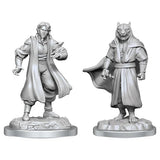 Critical Role Unpainted Miniatures: Male Human Sorcerer & Tiger Demon Miniatures WizKids   