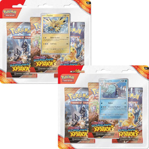 Pokemon TCG S&V Surging Sparks 3 Pack Blister (2 options) Trading Card Games Pokemon USA   