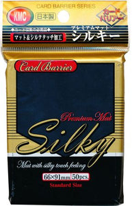 KMC Standard Card Sleeves 50ct Silky Matte Black Supplies KMC Sleeves   