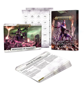 Age of Sigmar Hedonites of Slaanesh Warscroll Cards Miniatures Games Workshop   