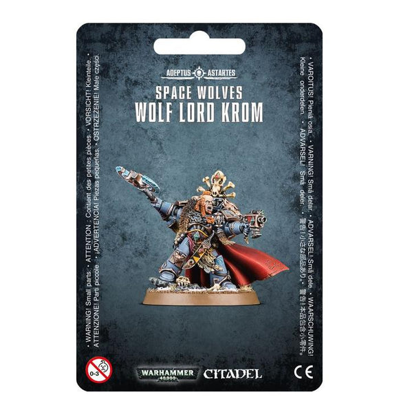 Warhammer 40K Space Wolves: Wolf Lord Krom Miniatures Games Workshop   