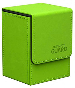 Ultimate Guard 80+ Leatherette Flip Deck Box Green (10150) Supplies Ultimate Guard   