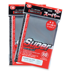 KMC 80ct Standard Card Sleeves Super Silver Supplies KMC Sleeves   