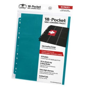 Ultimate Guard 18pkt Sideload Pages 10ct Petrol (10642) Supplies Ultimate Guard   