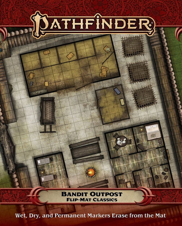 Pathfinder Flip Mat Classic Bandit Outpost Role Playing Games Paizo   