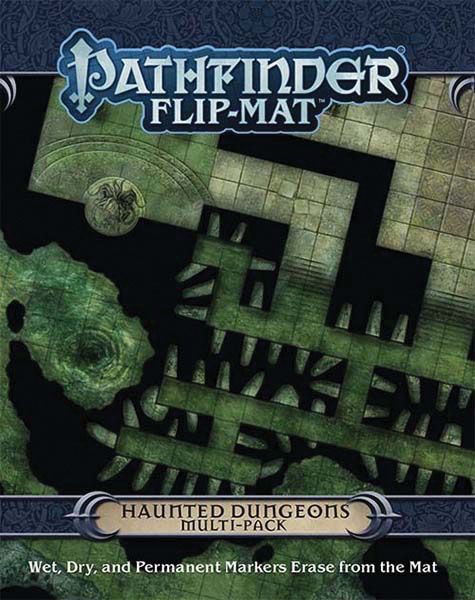 Pathfinder Flip Mat Haunted Dungeons Multi-Pack Board Games Paizo   