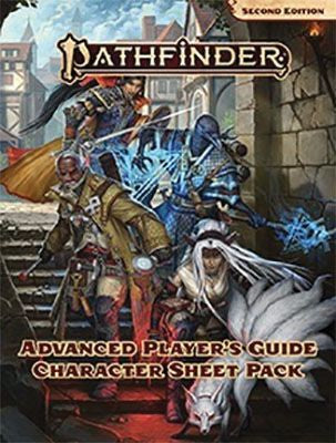 Pathfinder 2e RPG Advanced Player's Guide Character Sheet Pack Role Playing Games Paizo   