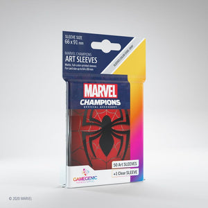 Gamegenic Marvel Champions 50ct Standard Size Art Sleeves Spider-Man Supplies Gamegenic   