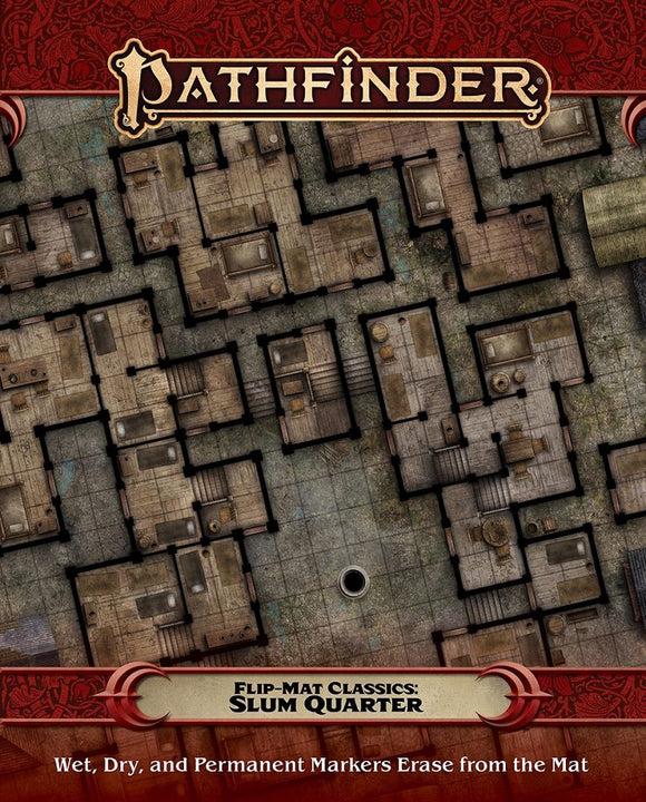 Pathfinder 2e RPG Flip-Mat Classics Slum Quarter  Paizo   