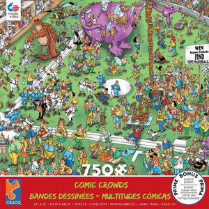 Comic Crowds Lost Ball 750pc Puzzles Gamewright   