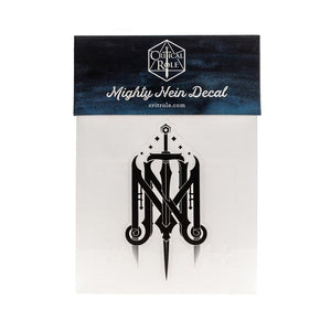 Critical Role Mighty Nein Crest Vinyl Decal  Darrington Press   