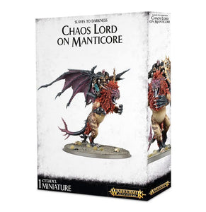 Age of Sigmar Slaves to Darkness Chaos Lord on Manticore Miniatures Games Workshop   