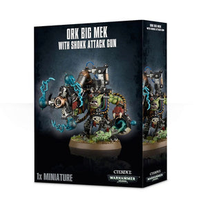 Warhammer 40K Orks: Big Mek with Shokk Attack Gun Miniatures Games Workshop   