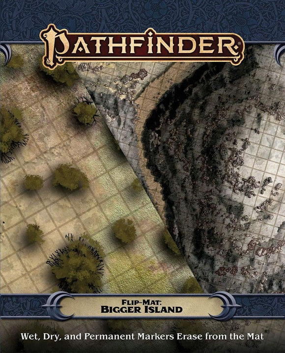 Pathfinder 2e Flip Mat: Bigger Island  Paizo   