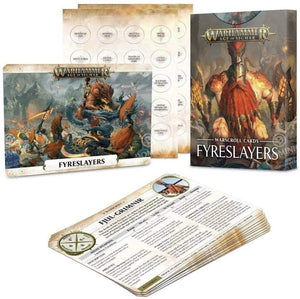 Age of Sigmar Fyreslayers Warscroll Cards Miniatures Games Workshop   