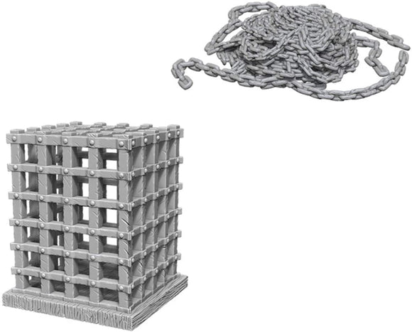 WizKids Deep Cuts Unpainted Miniatures: Cage & Chains Miniatures WizKids   