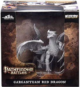 Pathfinder Deep Cuts Unpainted Miniatures: Gargantuan Red Dragon Miniatures WizKids   