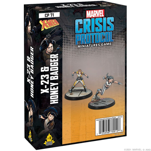 Marvel Crisis Protocol X23 & Honey Badger Miniatures Atomic Mass Games   