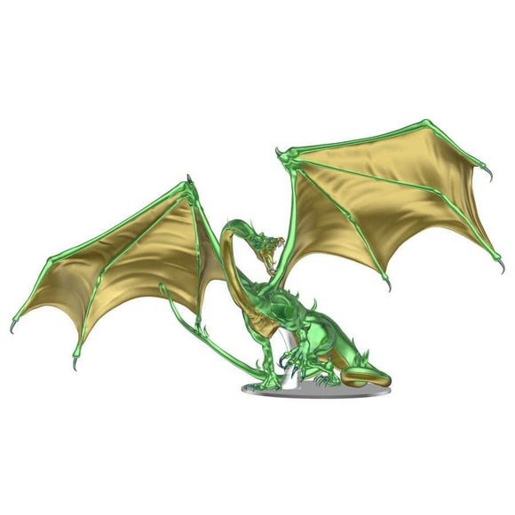 D&D Icons of the Realms Adult Emerald Dragon Premium Figure (96064) Miniatures WizKids   