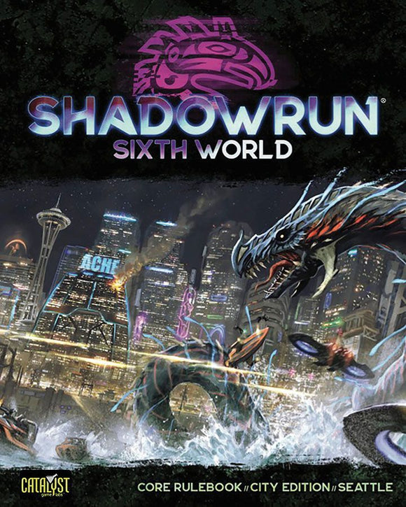 Shadowrun 6E Core Rulebook: Seattle Edition Role Playing Games Catalyst Game Labs   