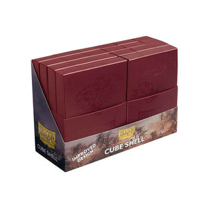 Dragon Shield 8ct Cube Shell Deck Boxes Blood Red (30550) Supplies Arcane Tinmen   