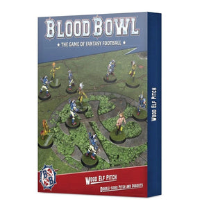 Blood Bowl Wood Elf Pitch & Dugout Miniatures Games Workshop   