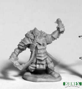 Reaper Miniatures Bones Thain Grimthorn, Dwarf Cleric (77213) Miniatures Reaper Miniatures   