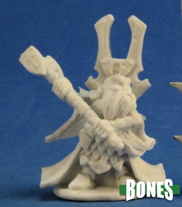 Reaper Miniatures Bones Herryk, Dwarf Cleric (77220) Miniatures Reaper Miniatures   