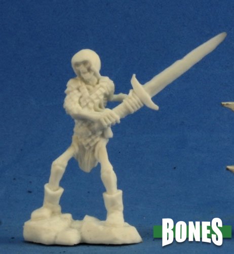 Reaper Miniatures Bones Skeleton Guardian w/ 2-Handed Sword (77238) Miniatures Reaper Miniatures   