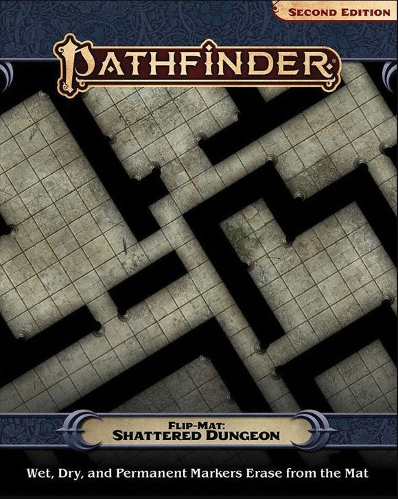 Pathfinder RPG Flip-Mat Shattered Dungeon  Paizo   