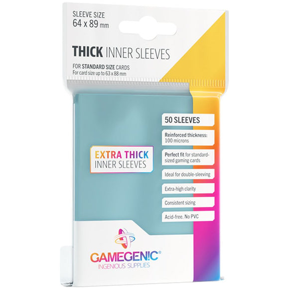 Gamegenic Thick Inner Sleeves Supplies Gamegenic   