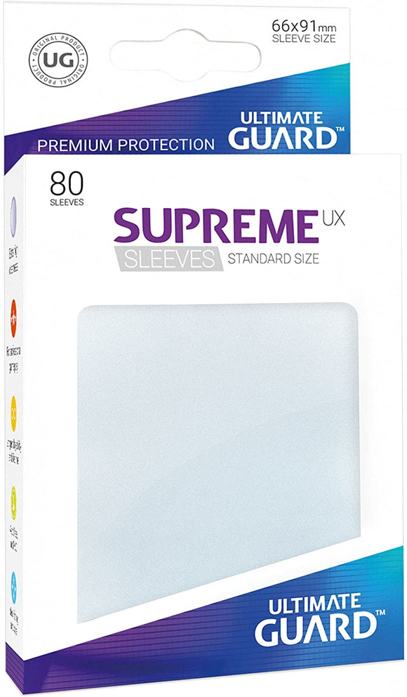 Ultimate Guard 80ct Standard Supreme UX Sleeves Frosted (10626) Supplies Ultimate Guard   