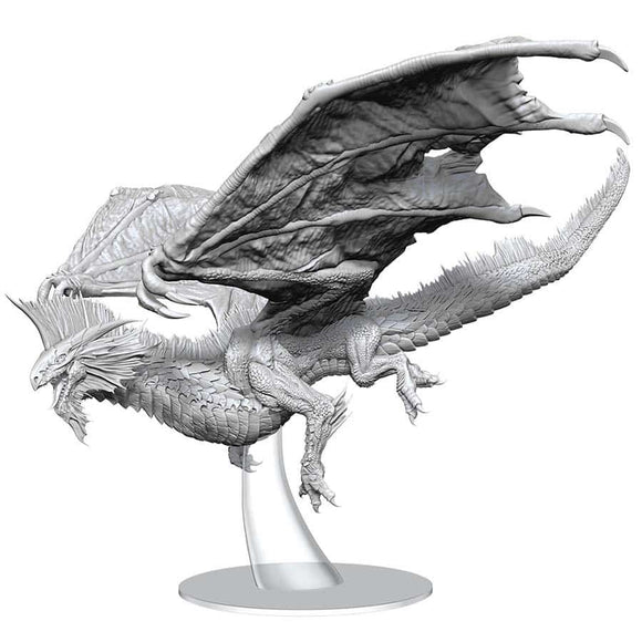 Adult Silver Dragon (Unpainted) Miniatures WizKids   