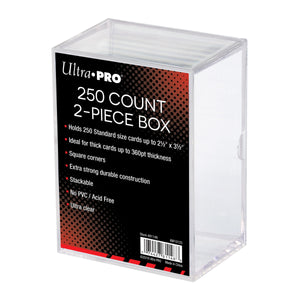 Ultra Pro 2-Piece 250 Count Clear Card Storage Box (81148) Supplies Ultra Pro   