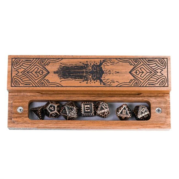 Ancestral Tomb Sapele Dice Box  Foam Brain Games   