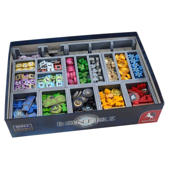 Box Insert: Bonfire Board Game Organization Folded Space   