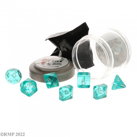 Pizza Dice: Lucky Clear Teal  Common Ground Games   