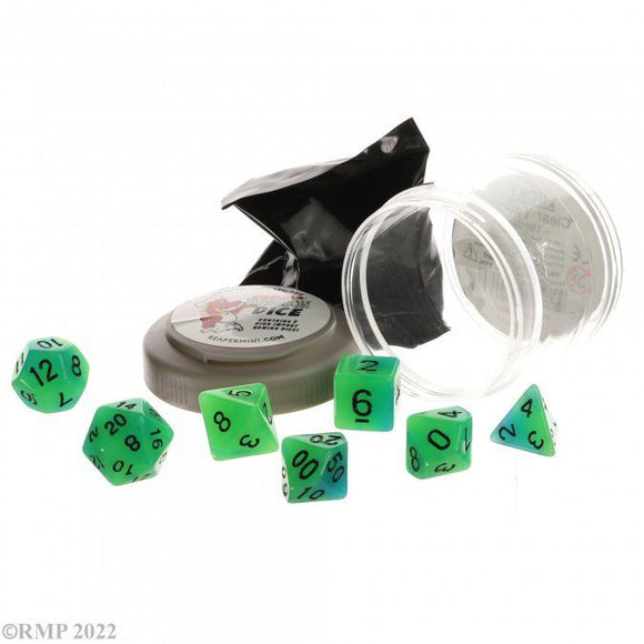 Pizza Dice: Glow Green/Blue  Common Ground Games   