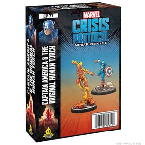 Marvel: Crisis Protocol - Captain America & The Original Human Torch Miniatures Atomic Mass Games   