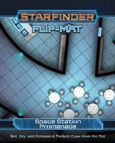 Starfinder Flip Mat Space Station Promenade  Paizo   