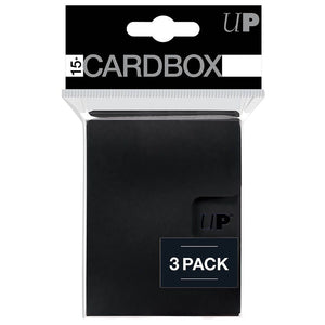 85495 3pk Black 15+ Card Box Supplies Ultra Pro   