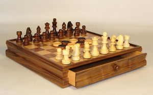 Chess/Checkers Walnut & Maple Board Games WorldWise Imports   